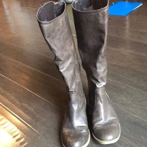 Dark brown riding boots